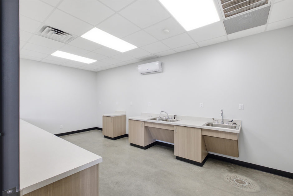 Interior of Tattnall County Schools New Agriculture Building