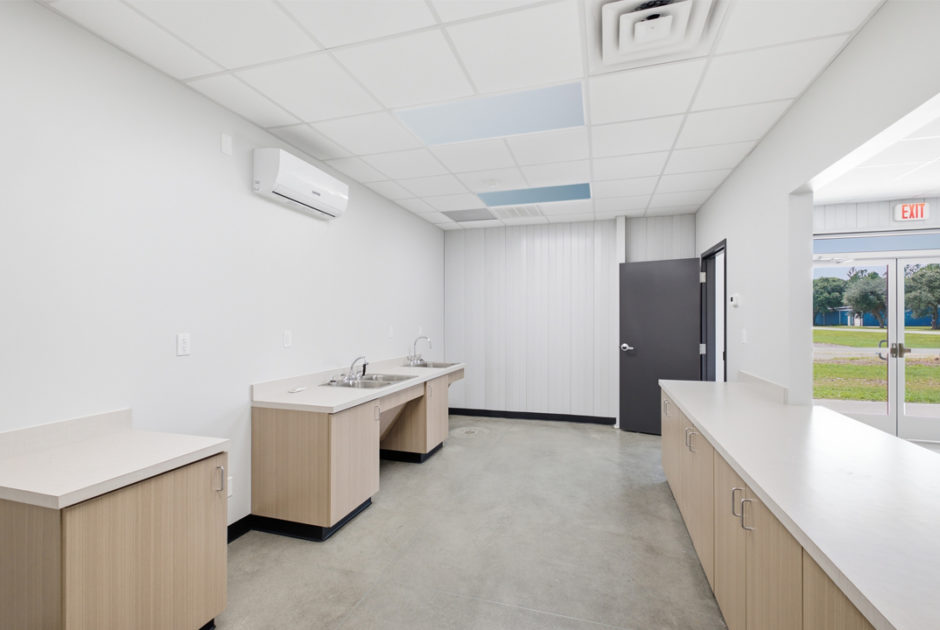 Interior of Tattnall County Schools New Agriculture Building