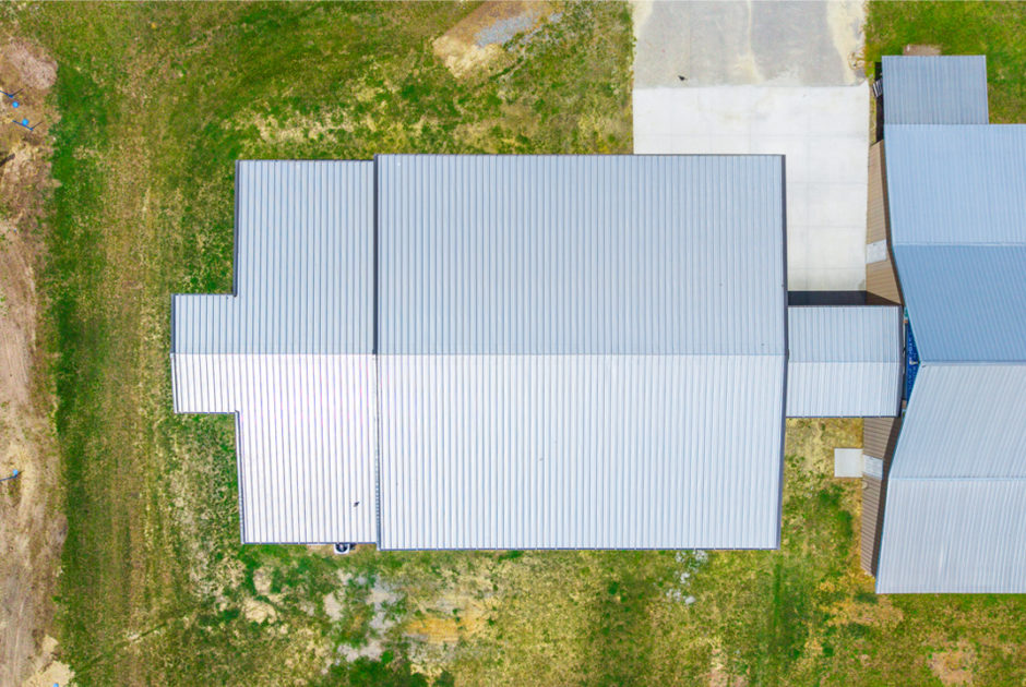 Aerial of Tattnall County Schools New Agriculture Building