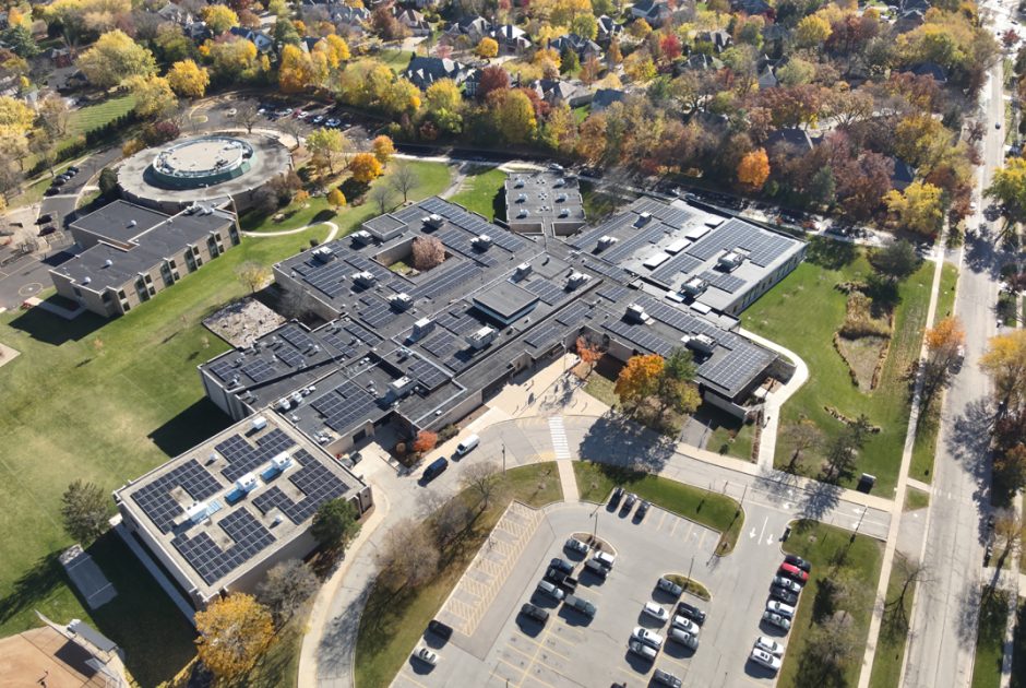 Barrington School District 220 Roof-mounted Solar Arrays