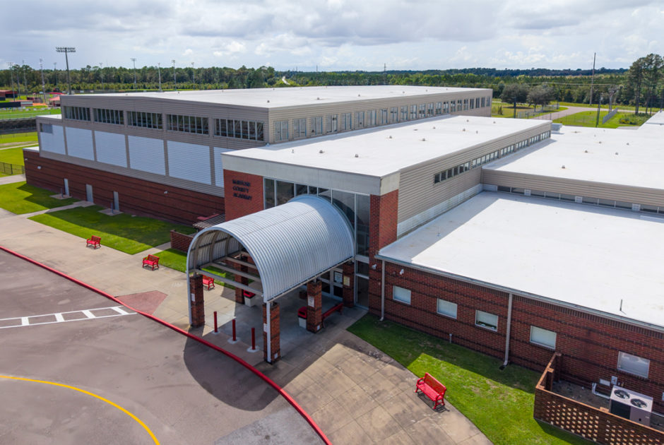 Aerial of McIntosh County Academy