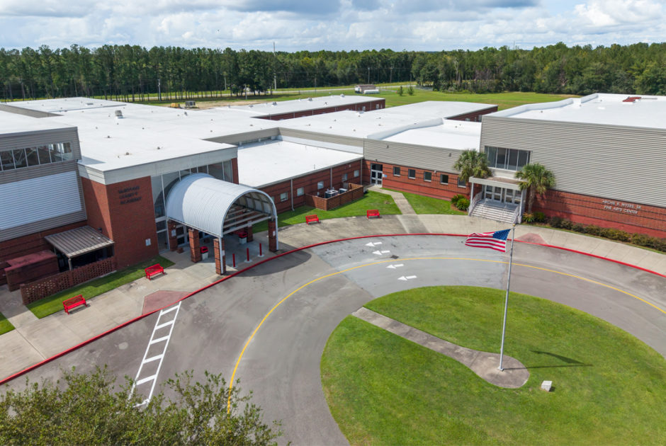 Aerial of McIntosh County Academy