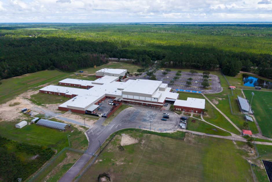 Aerial of McIntosh County Academy