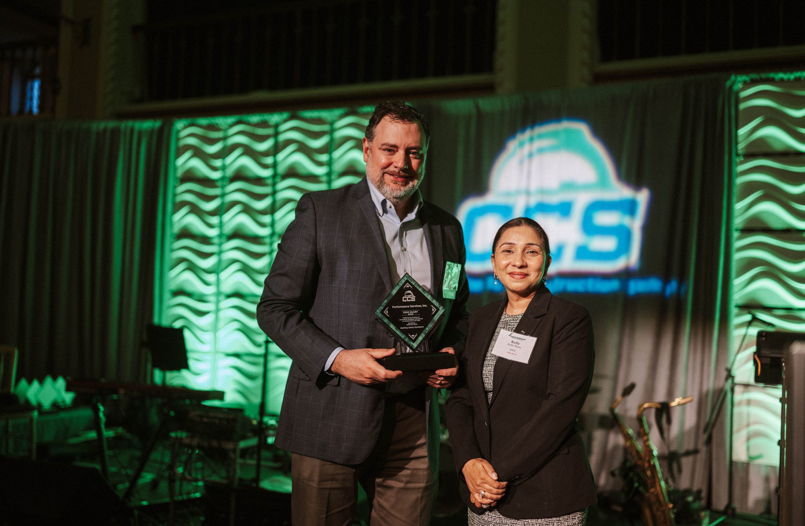 Performance Services receiving CCS Zero Injury Award 2026