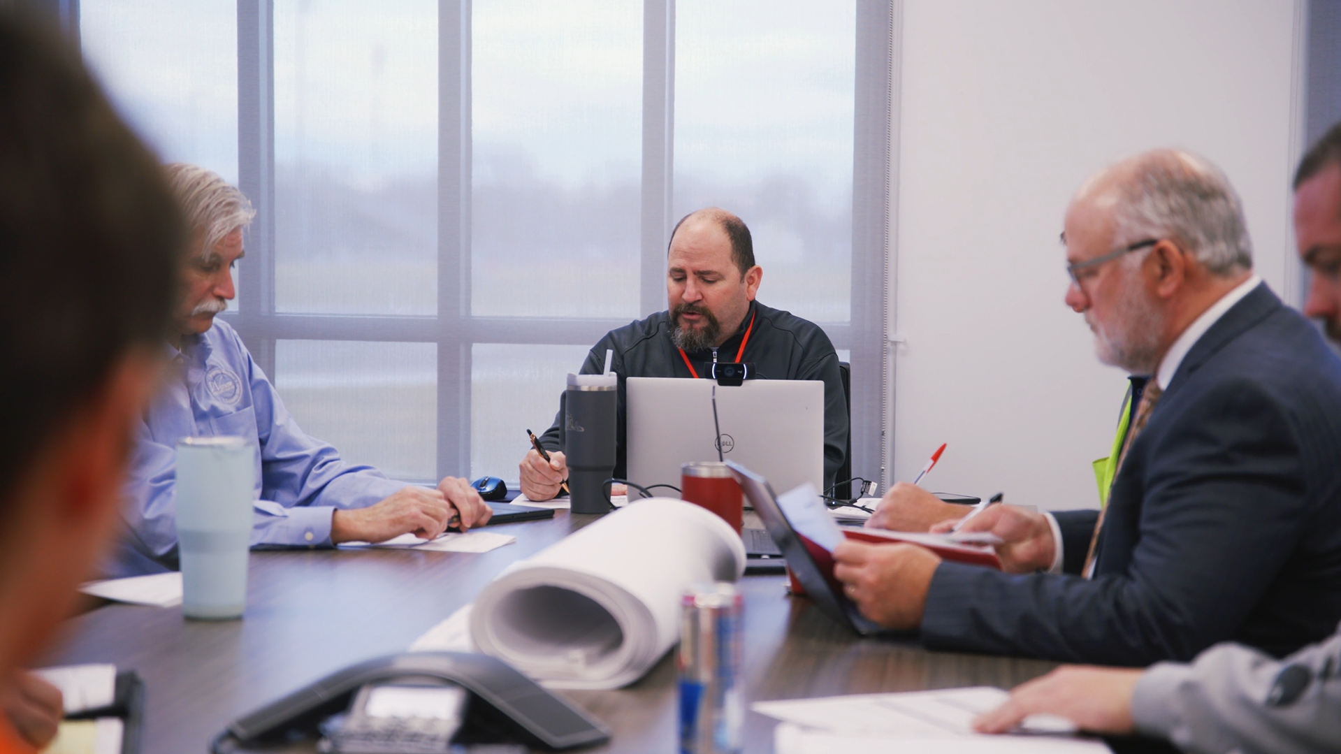 Performance Services project manager discussing project plans with a k-12 school customer