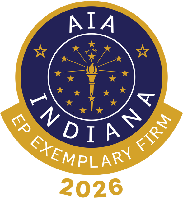 2026 AIA Indiana Emerging Professional Friendly Firm Recognition Award Logo