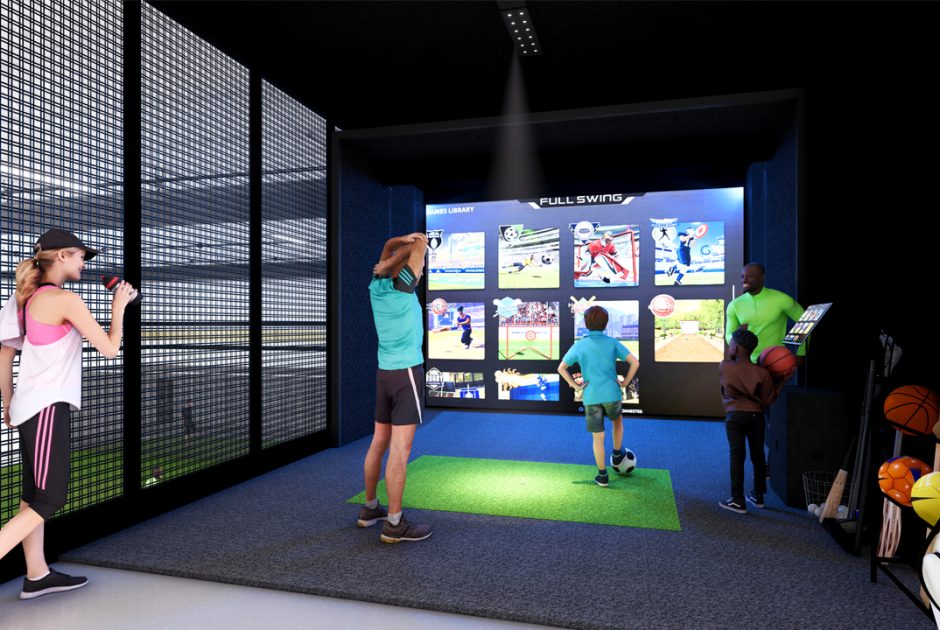 Rendering of Griffith Public Schools new high school athletic center - game simulator