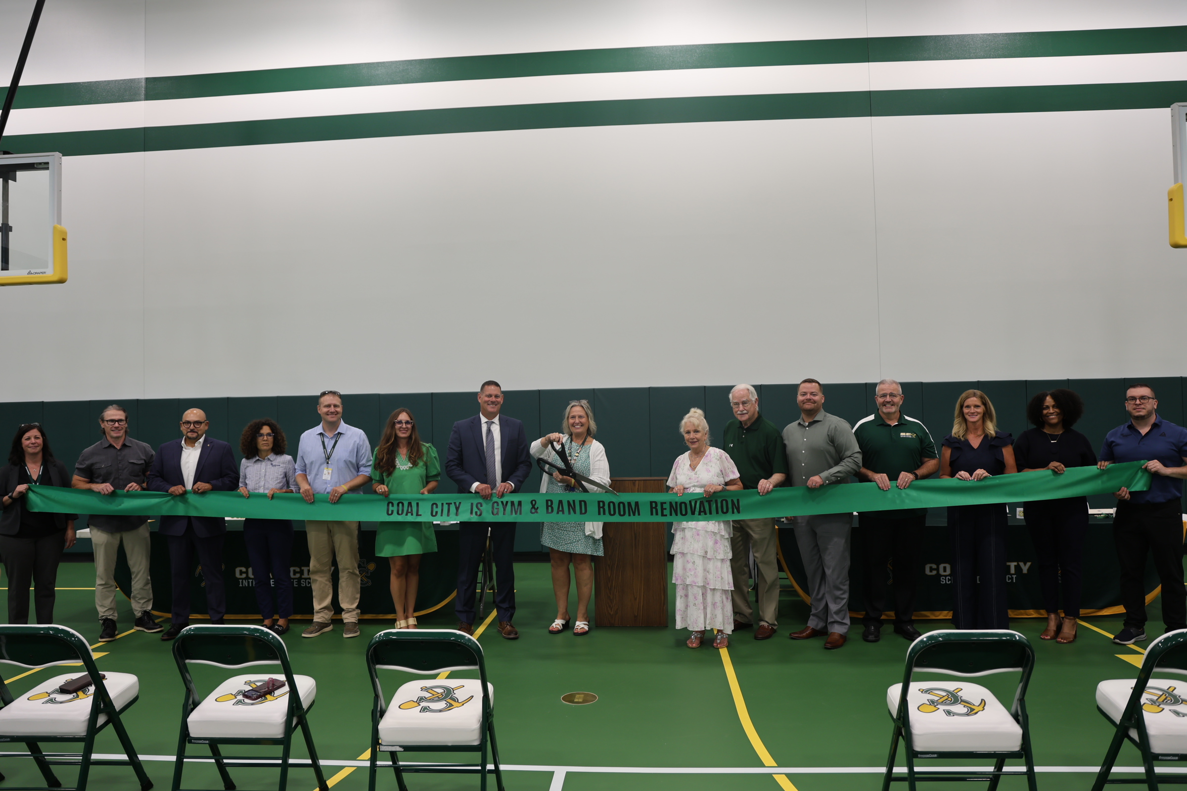 Ribbon cutting at Coal City CUSD #1