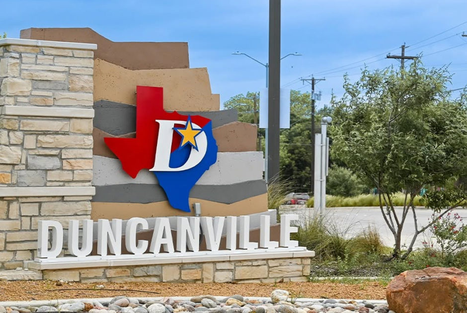 City of Duncanville, TX Welcome Sign
