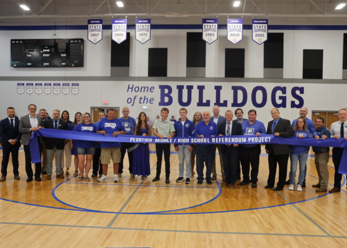 Peshtigo School District Had a Ribbon Cutting Ceremony to Show the Community the New School