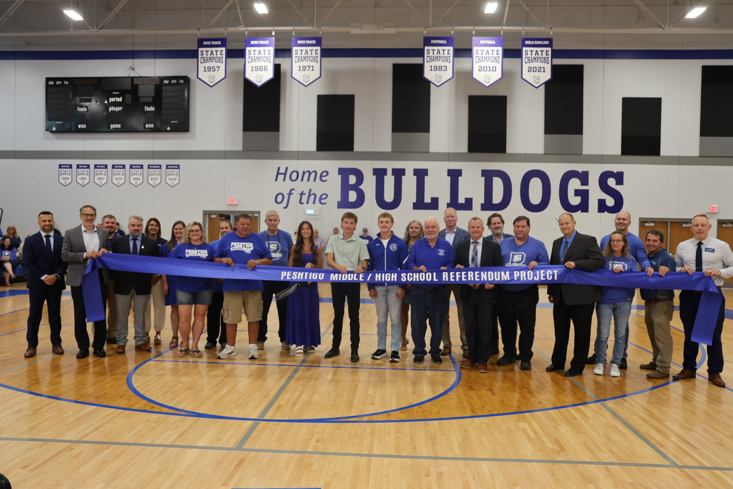 Peshtigo School District Had a Ribbon Cutting Ceremony to Show the Community the New School
